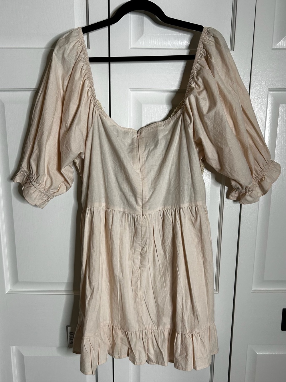ASOS Cream Tunic with Crochet Floral Bodice - Picture 2 of 6